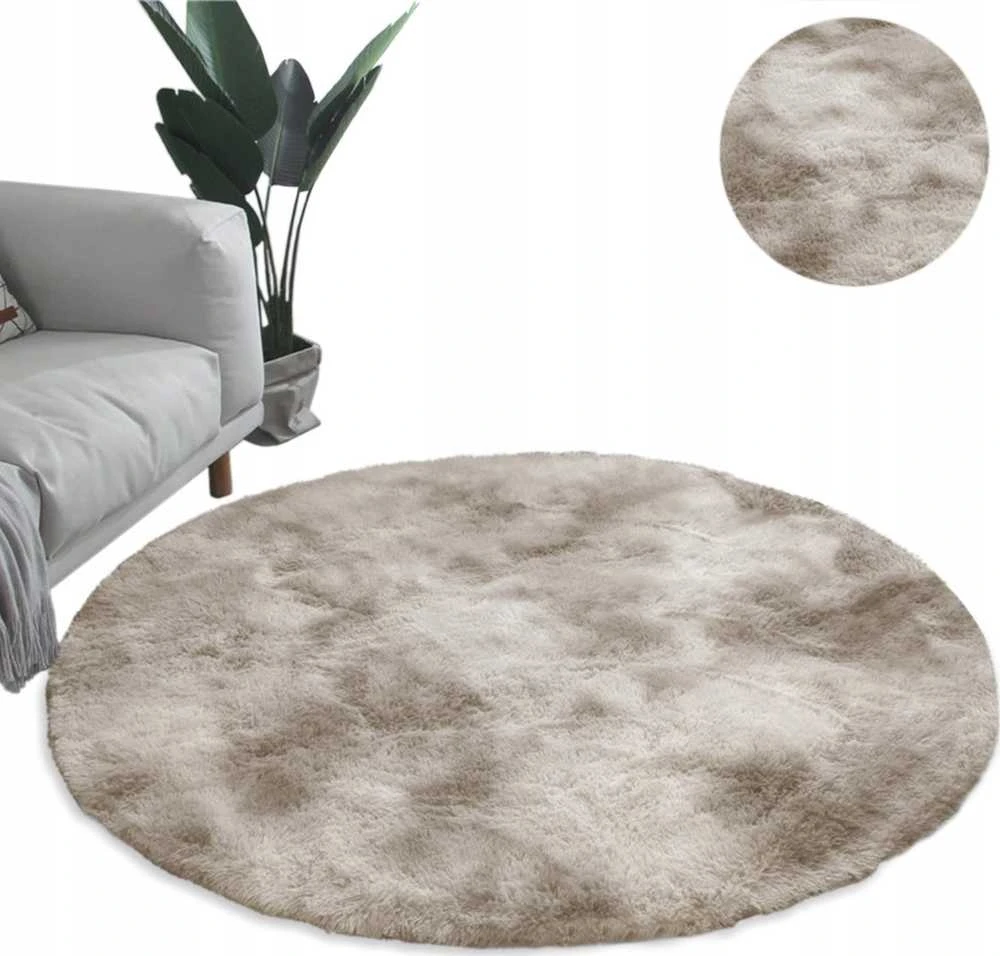 Strado Ombre apvalus kilimas 150x150 OmbreCamel (rusvai gelsvas), universalus