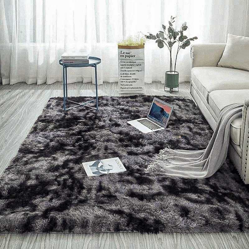 Strado Ombre Shaggy kilimas 200x260 OmbreGrey (tamsiai pilkas) universalus
