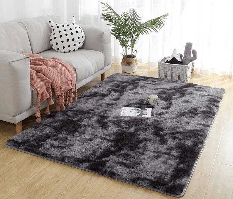 Strado Ombre Shaggy kilimas 200x260 OmbreGrey (tamsiai pilkas) universalus