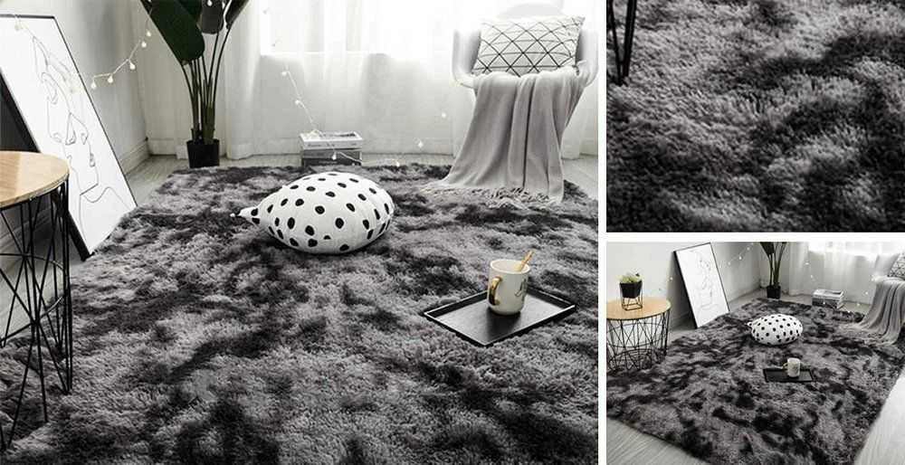 Strado Ombre Shaggy kilimas Strado 120x160 OmbreGrey (Tamsiai Pilkas) universalus