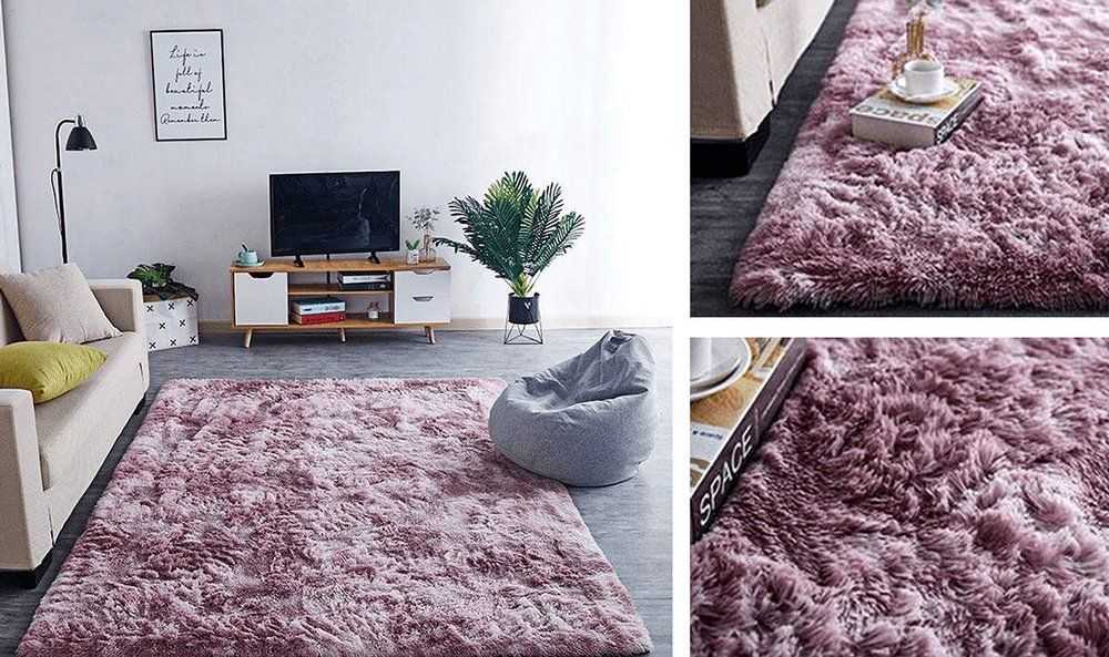 Strado Ombre Shaggy kilimas Strado 120x160 OmbrePurple (Royal) Universalus