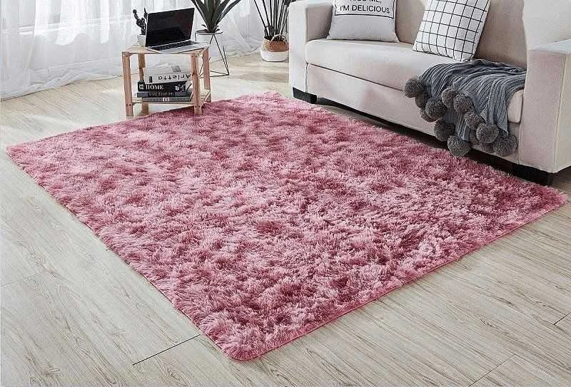 Strado Ombre Shaggy kilimas Strado 120x170 Ombrered (Raudona) universalus