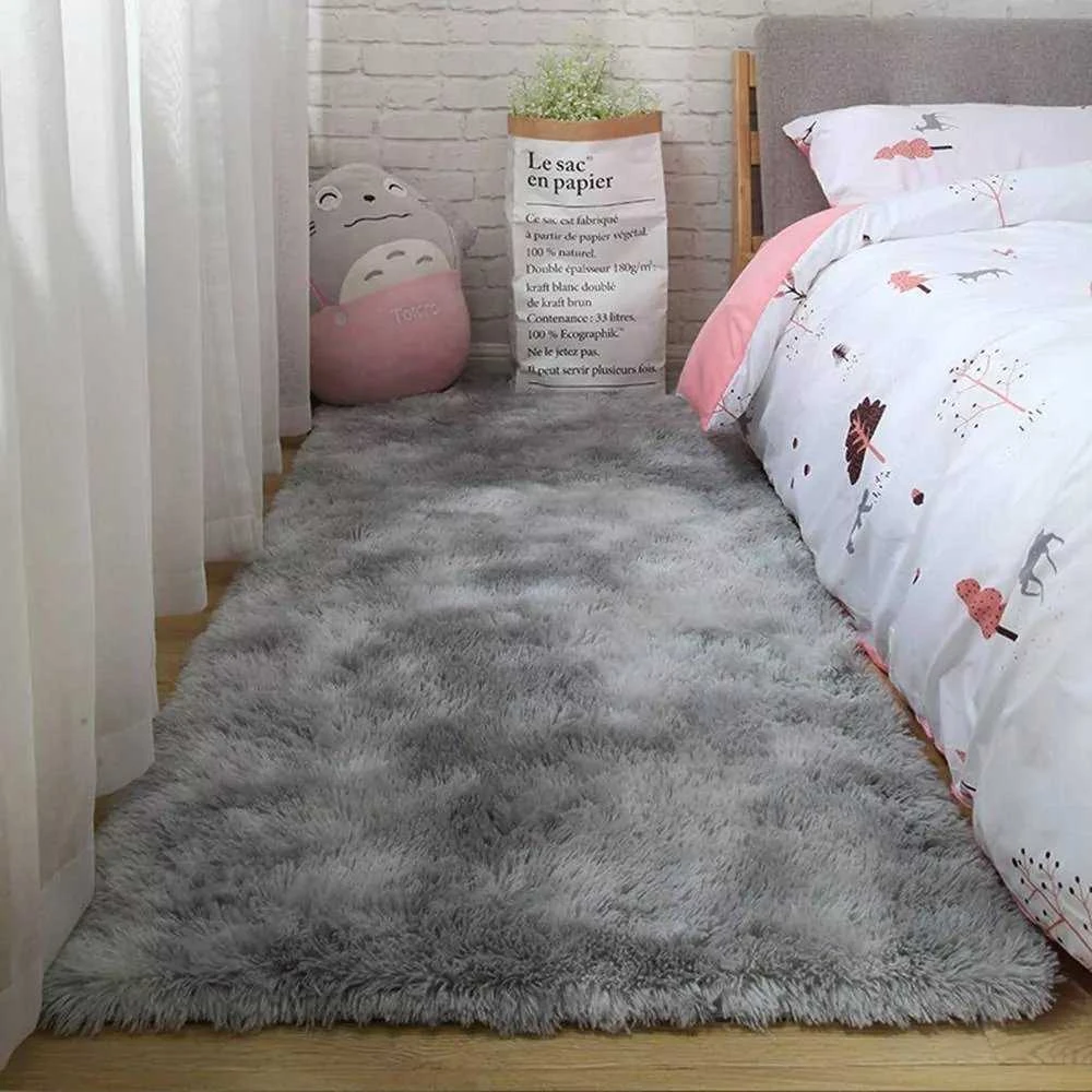 Strado Ombre Shaggy kilimas Strado 140x190 OmbreSilver (Light Pilkas) universalus