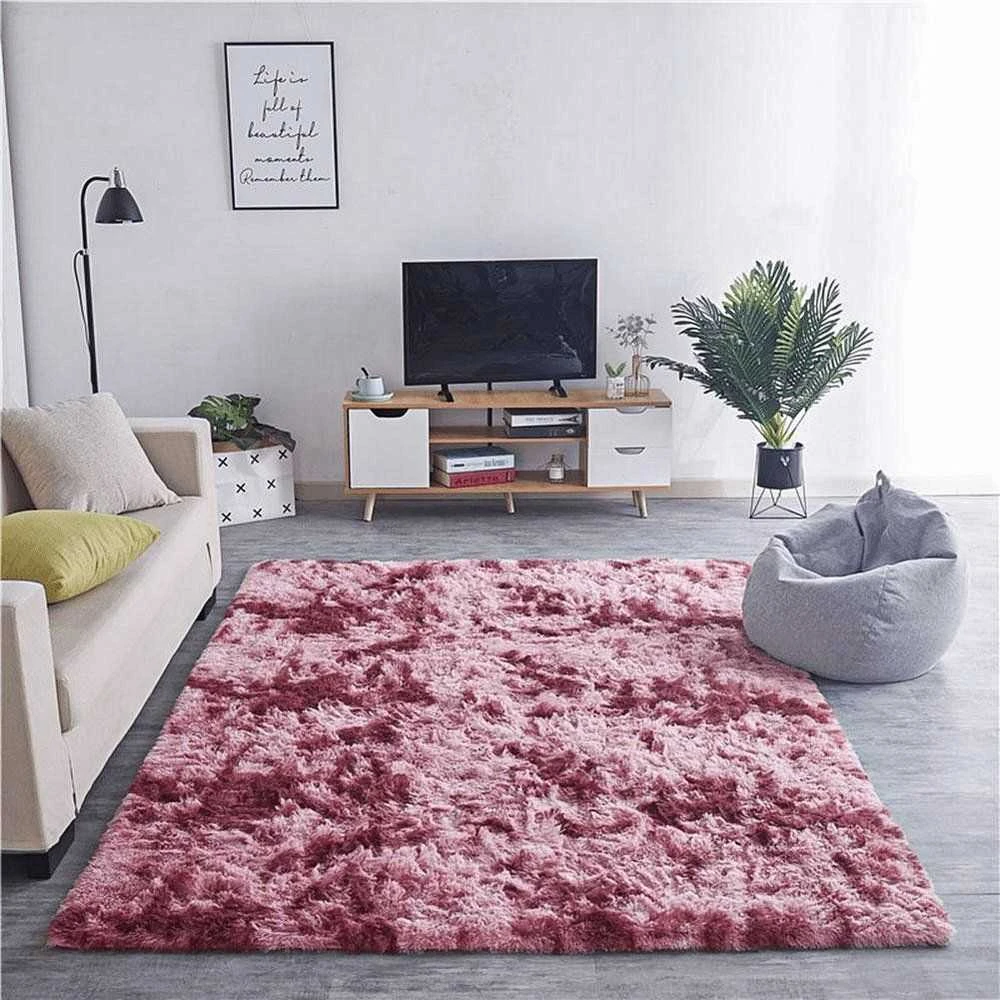 Strado Ombre Shaggy kilimas Strado 140x200 Ombrered (Raudona) universalus