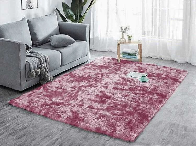 Strado Ombre Shaggy kilimas Strado 140x200 Ombrered (Raudona) universalus