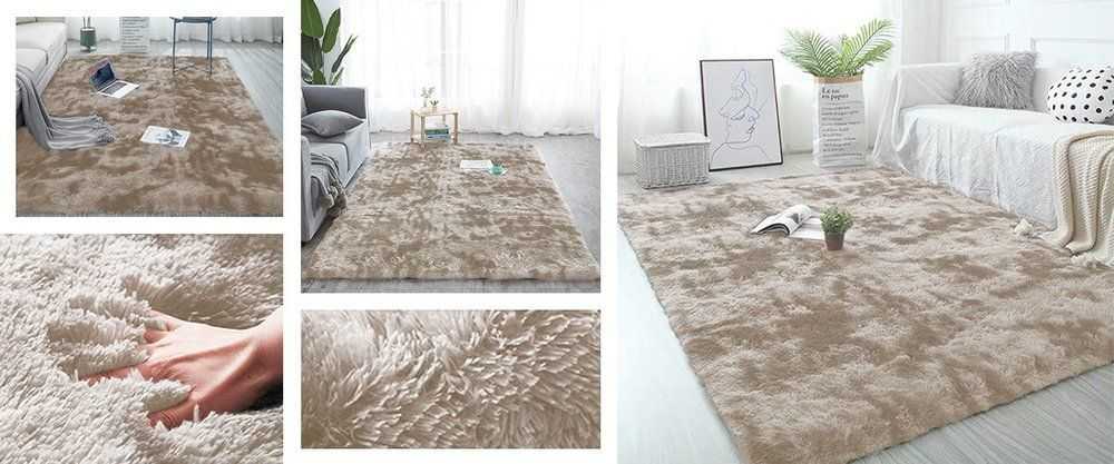 Strado Ombre Shaggy kilimas Strado 140x200 OmbreCamel (rusvai gelsvas) universalus