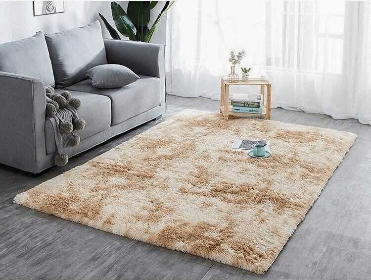 Strado Ombre Shaggy kilimas Strado 140x200 OmbreCamel (rusvai gelsvas) universalus