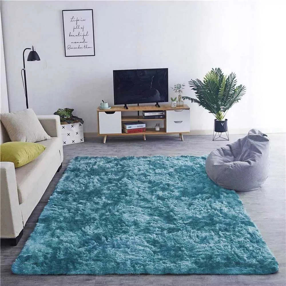Strado Ombre Shaggy kilimas Strado 200x200 OmbreNavy (Tamsiai mėlyna) universalus