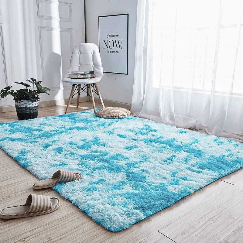 Strado Ombre Shaggy kilimas Strado 200x200 OmbreBlue (šviesiai mėlyna) universalus