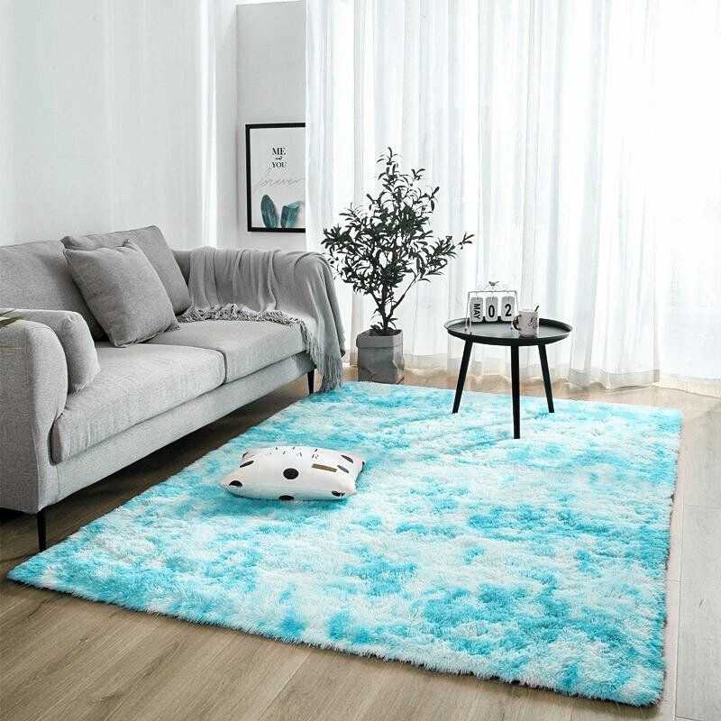 Strado Ombre Shaggy kilimas Strado 200x200 OmbreBlue (šviesiai mėlyna) universalus