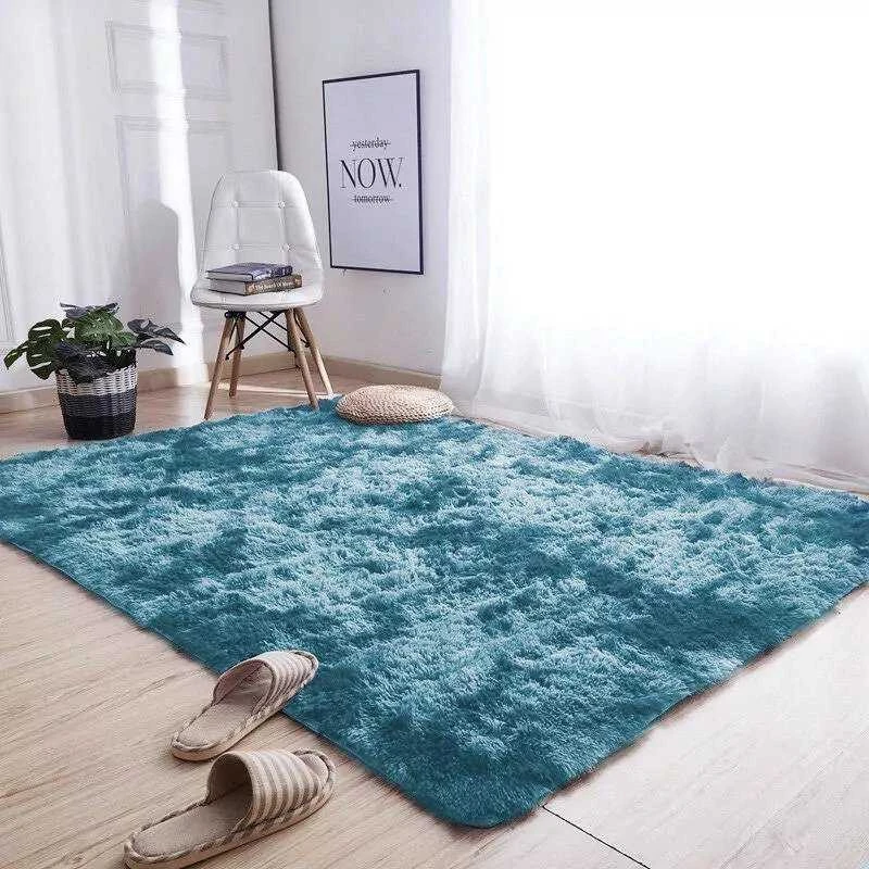 Strado Ombre Shaggy kilimas Strado 200x200 OmbreNavy (Tamsiai mėlyna) universalus