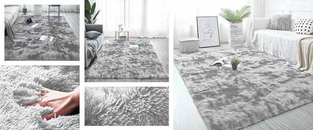 Strado Street Ombre Shaggy kilim Street 200x250 Ombre Sidabrinis (šviesūs rutuliai)