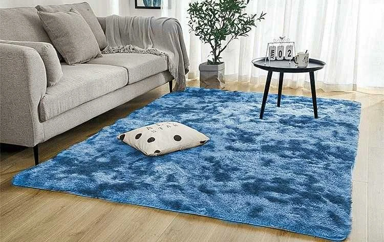 Strado Ombre Shaggy kilimas Strado 200x250 OmbreNavy (Tamsiai mėlyna) universalus