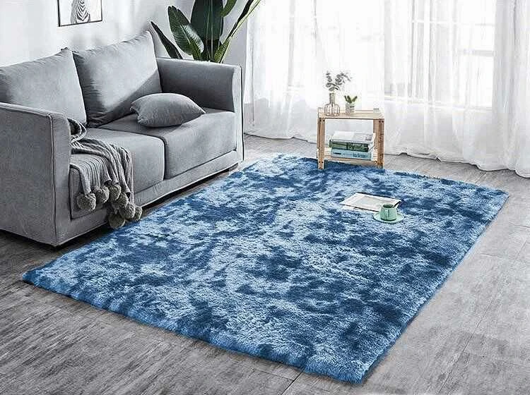 Strado Ombre Shaggy kilimas Strado 200x250 OmbreNavy (Tamsiai mėlyna) universalus