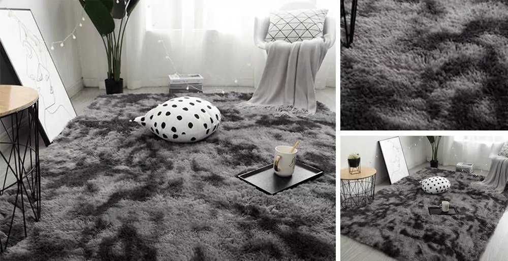 Strado Ombre Shaggy kilimas Strado 200x290 OmbreGrey (Tamsiai Pilkas) universalus