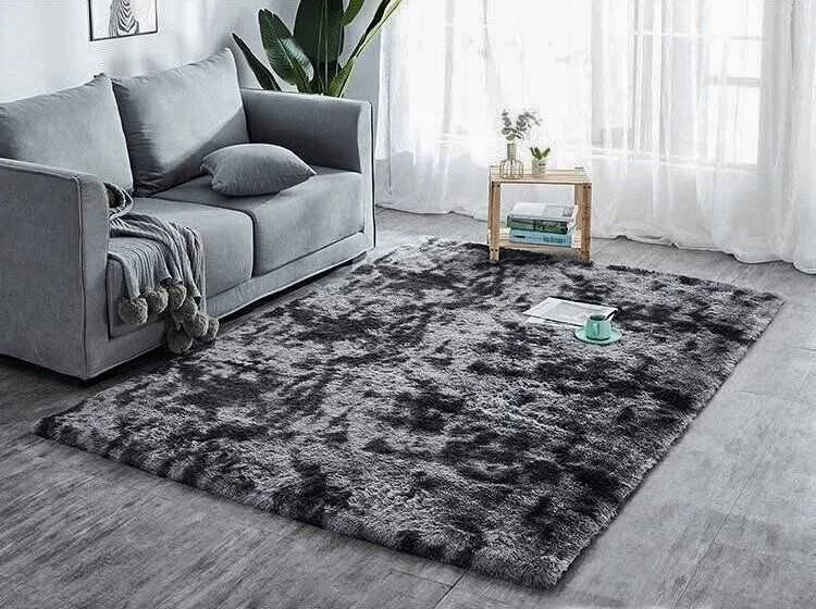 Strado Ombre Shaggy kilimas Strado 200x300 OmbreGrey (Tamsiai Pilkas) universalus