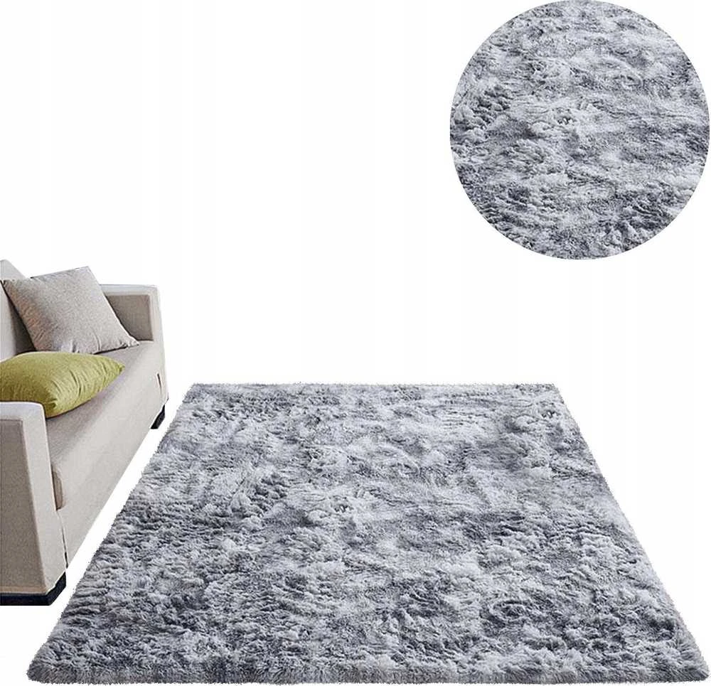 Strado Carpet Ombre Shaggy Strado 200x260 OmbreSilver (šviesiai pilka) universalus