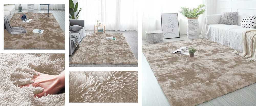 Strado Ombre Shaggy kilimėlis 200x290 OmbreCamel (rusvai gelsvas), universalus