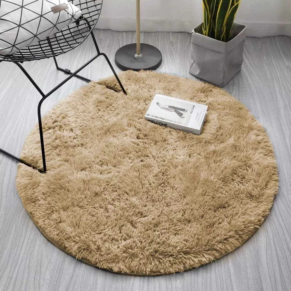 Strado Šaggy apvalus kilimas Strado 140x140 CappuccinoCamel (šviesiai ruda)