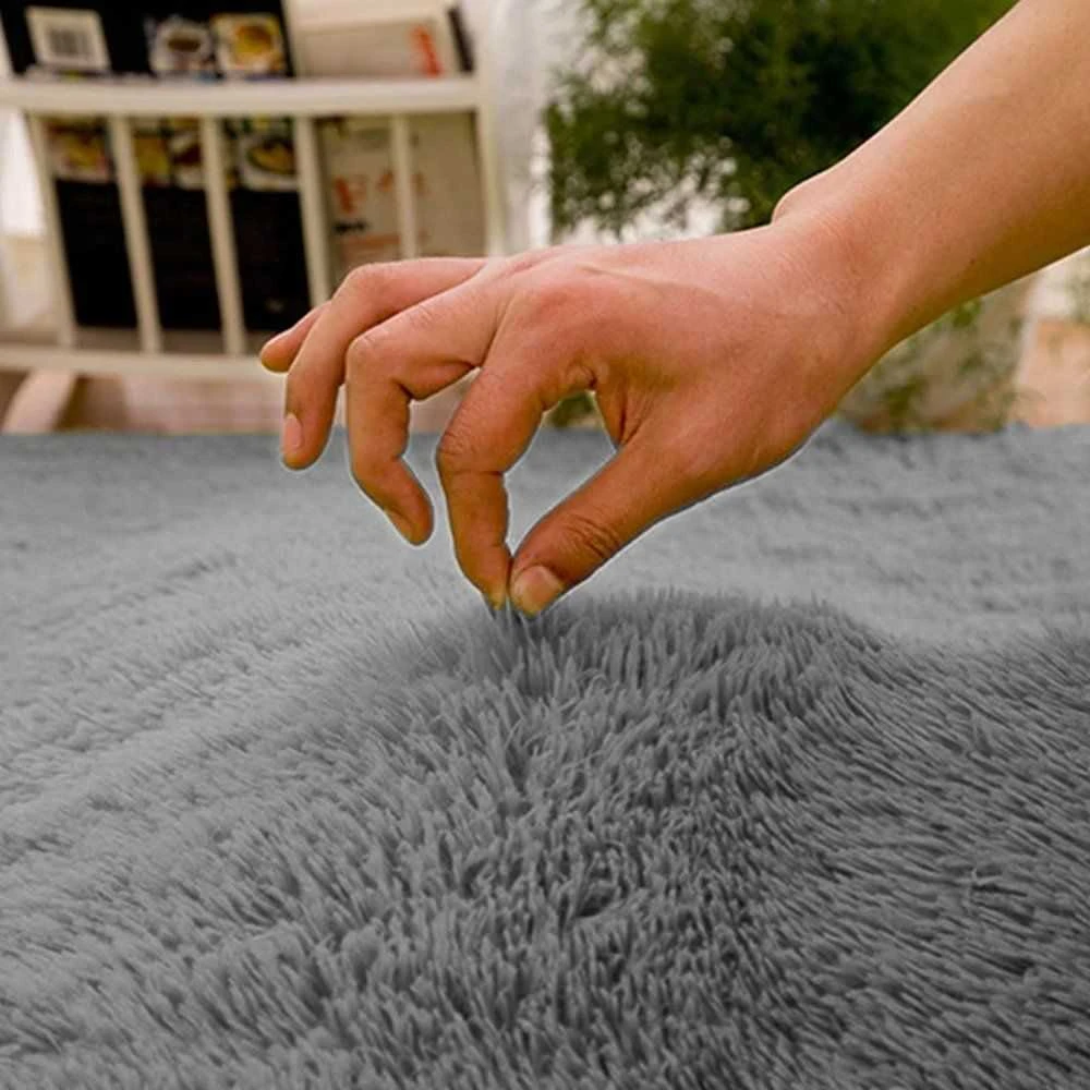 Strado Šaggy apvalus kilimas Strado 160x160 SilverFur (Light Pilkas) universal