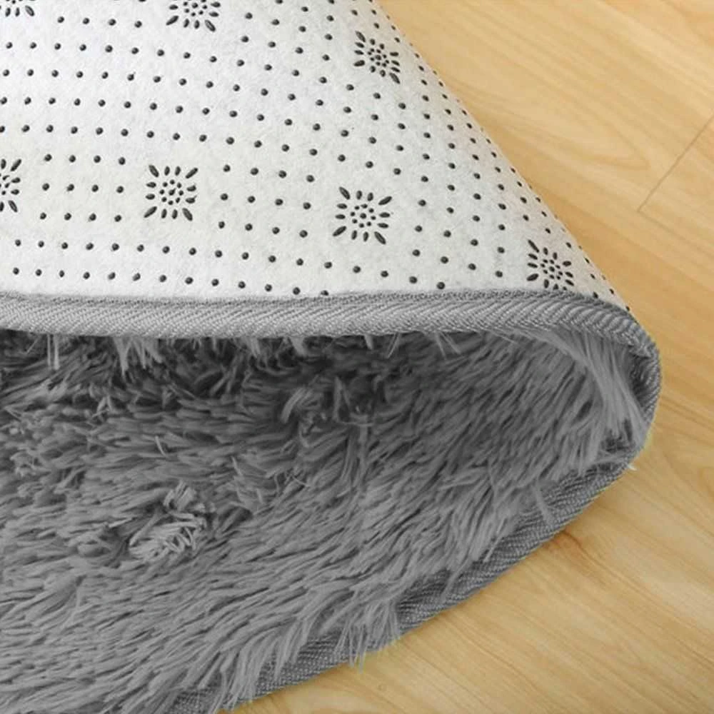 Strado Šaggy apvalus kilimas Strado 160x160 SilverFur (Light Pilkas) universal