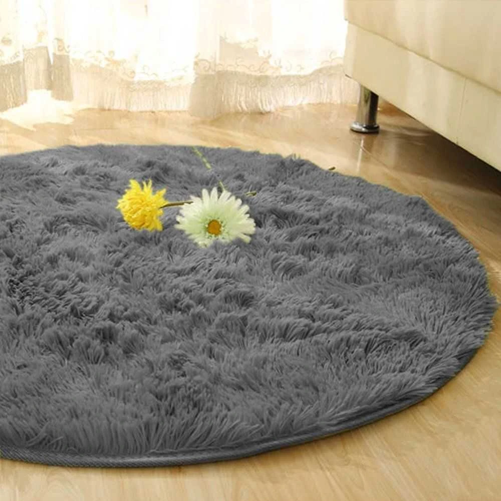 Strado Apvalus kilimas Shaggy Strado 90x90 GreyNight (Gray) universalus