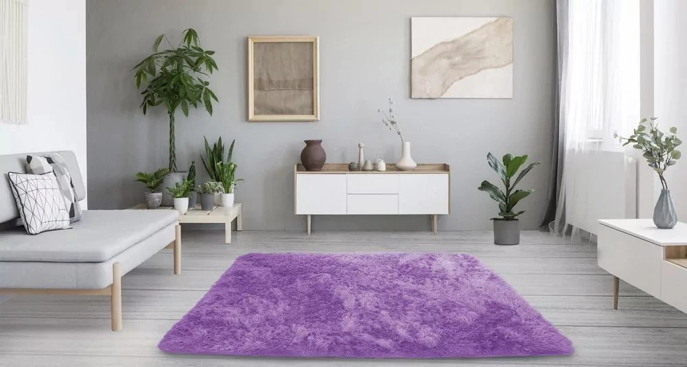 Strado Dywan Shaggy 160x220 PurpleFlower (jasny violetinė)