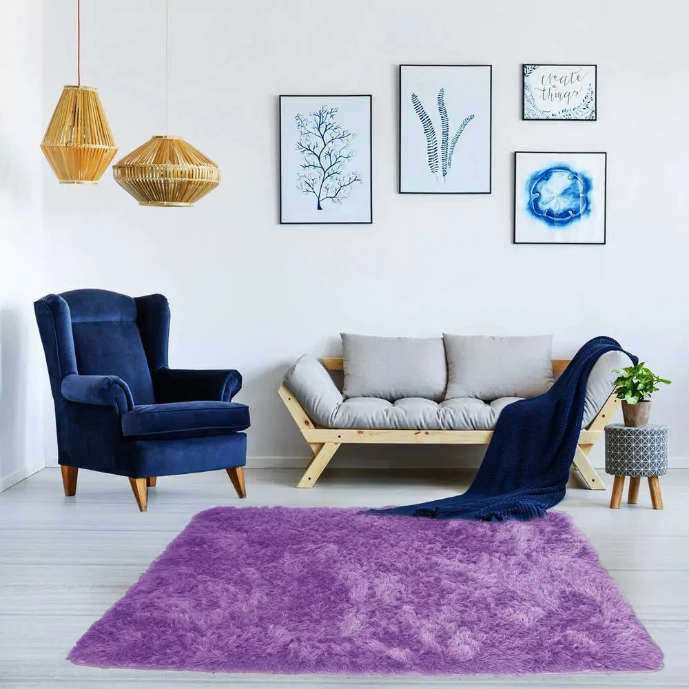 Strado Dywan Shaggy 160x220 PurpleFlower (jasny violetinė)