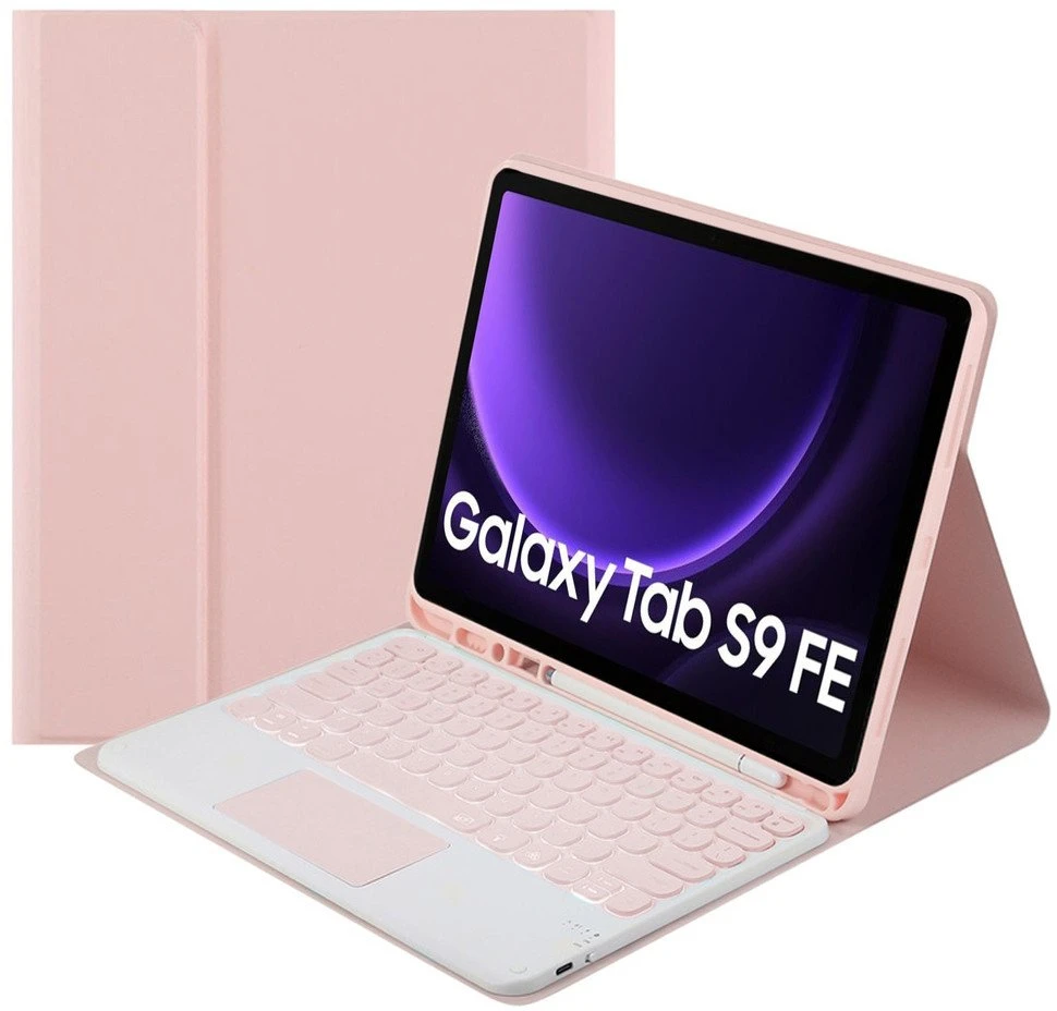 „Strado“ spalvotas dėklas su jutikliniu klaviatūros skydeliu, skirtas „Samsung Galaxy Tab S9 FE 10.9 2023 SM-X510/ SM-X516/ S10 FE 2025 SM-X520/ SM-X526“