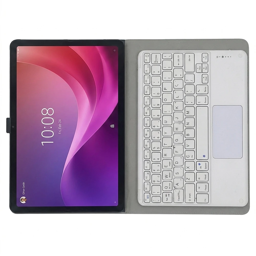 Strado-Tech dėklas su klaviatūra Lenovo Tab Plus 11.5'' TB351FU 2024 pilkas apsauginis