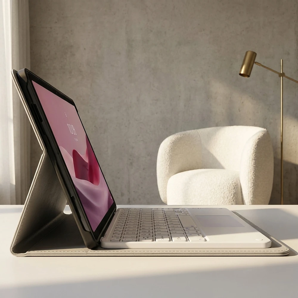 Strado-Tech dėklas su klaviatūra Lenovo Tab Plus 11.5'' TB351FU 2024 pilkas apsauginis