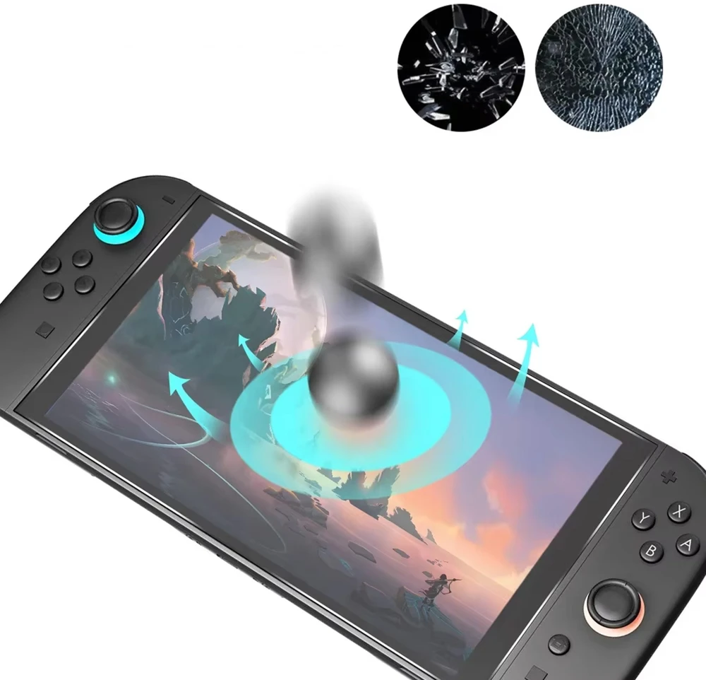 Strado-Tech Grūdintas stiklas Nintendo Switch OLED 2 vnt. (DNSZNINSWITOLED.2SZT)