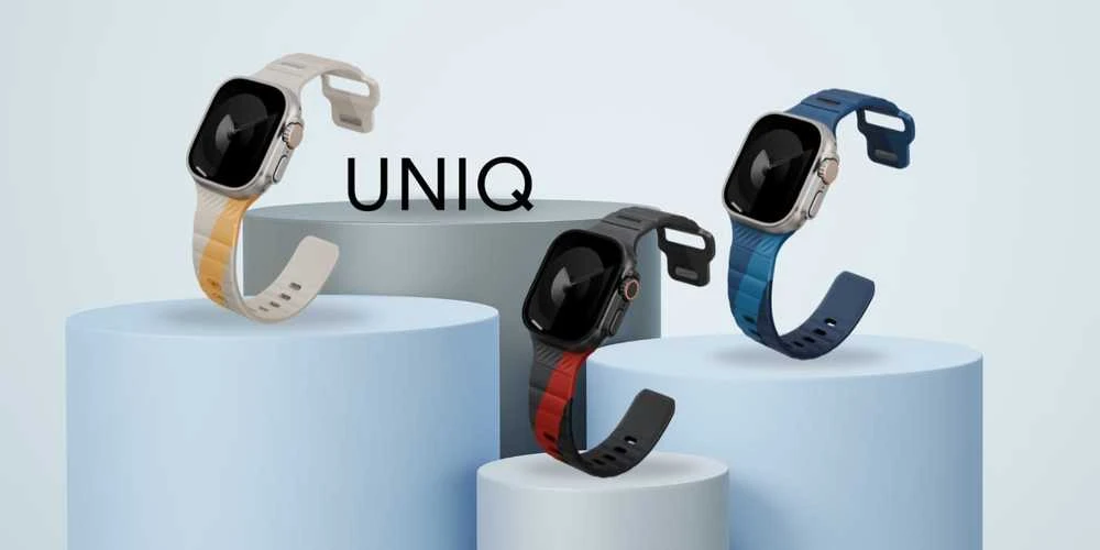 Apyrankė UNIQ Stride De Rubber Apple Watch 49/46/45/44mm, smėlio spalvos
