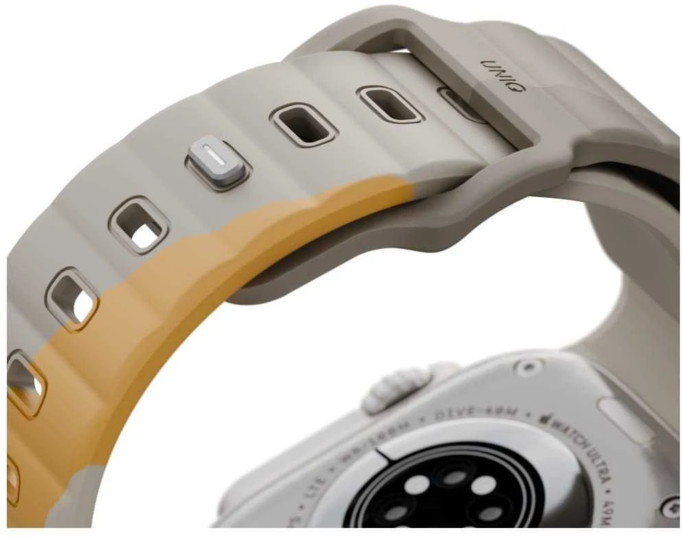 Apyrankė UNIQ Stride De Rubber Apple Watch 49/46/45/44mm, smėlio spalvos