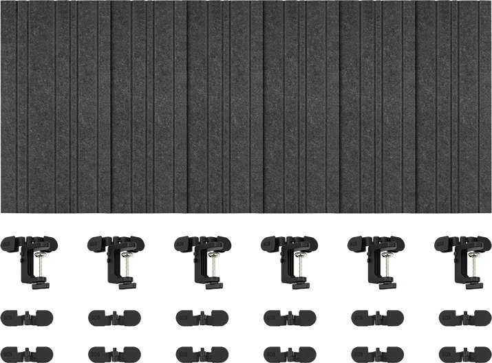 Streamplify Suaktyvinkite ACOUSTIC PANEL - 6 vnt. (pilka)