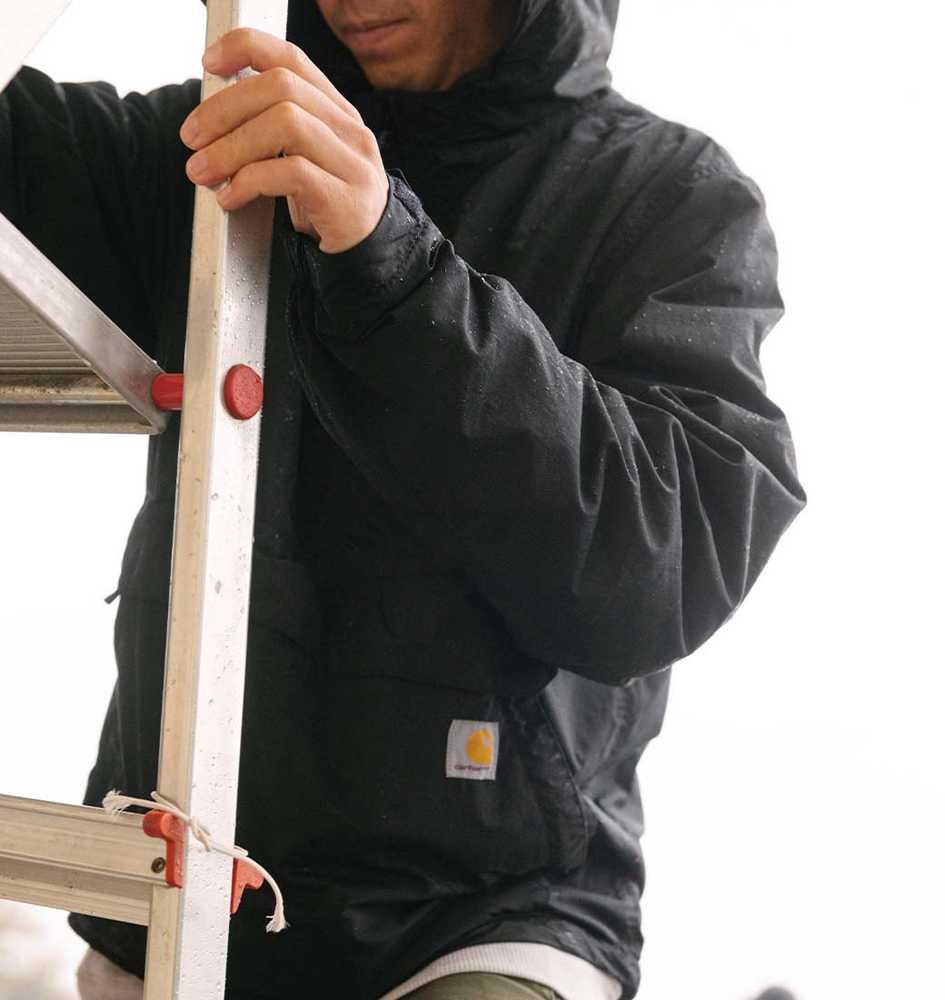 „Carhartt“ lengva, supakuota striukė su anoraku – juoda