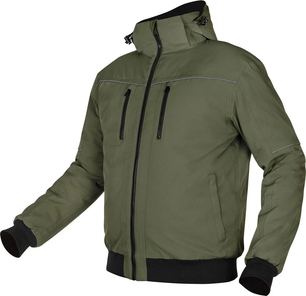 Neo Tools Striukė OUTDOOR pašiltinta striukė su gobtuvu, žalia, L dydis