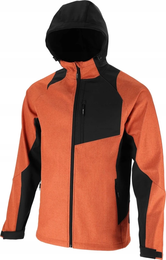 Kurtka Striukė Softshell striukė su gobtuvu, plytų raudonumo ir juodos spalvos, "3xl", ce, lahti