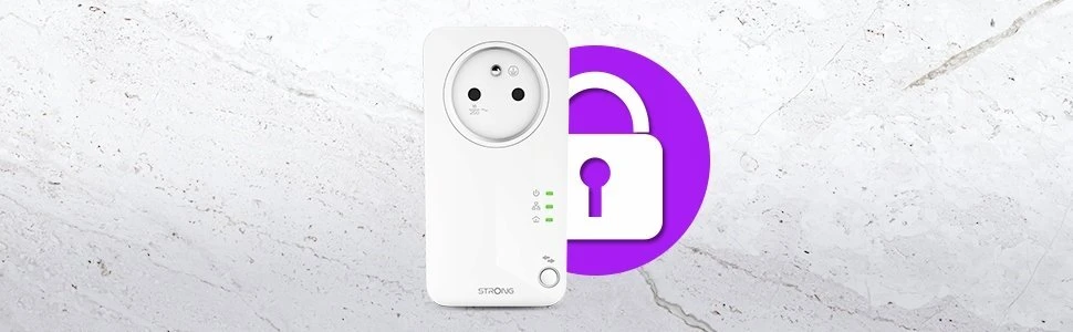 Strong Maitinimo linijos adapteris Stiprus Stiprus POWERL600DUOFR Tinklo plokštė skirta PowerLine 600 Mbit/s Wired LAN Balta 2 vnt.