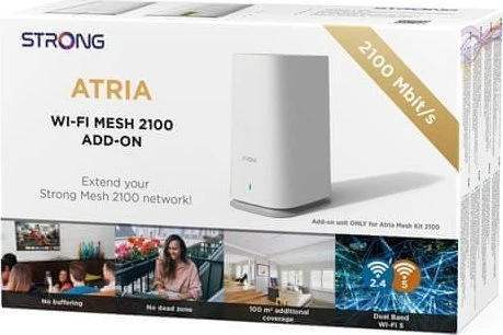 Maršrutizatorius STRONG ATRIUM Wi-Fi Mesh 2100 Priedas Baltas