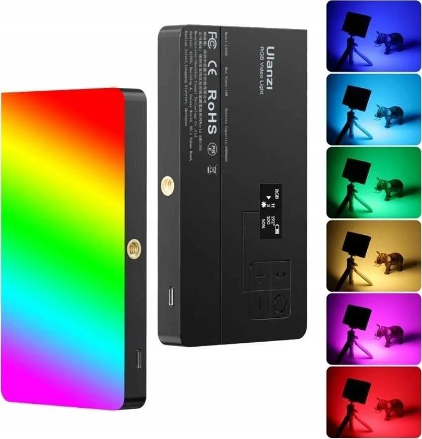 Studija Lempa Ulanzi LED lempos 150 diodų 4000mah + Magnes + Medaus plokštė / Ulanzi Pl- 01 Rgb