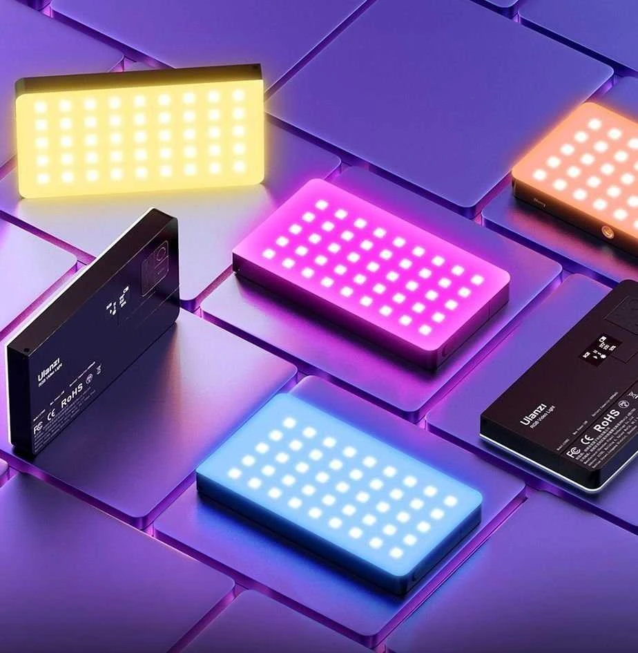 Studija Lempa Ulanzi LED lempos 150 diodų 4000mah + Magnes + Medaus plokštė / Ulanzi Pl- 01 Rgb