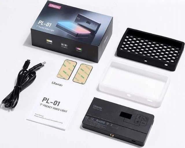 Studija Lempa Ulanzi LED lempos 150 diodų 4000mah + Magnes + Medaus plokštė / Ulanzi Pl- 01 Rgb
