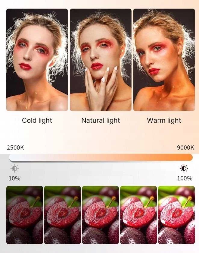 Studija Lempa Ulanzi LED lempos 150 diodų 4000mah + Magnes + Medaus plokštė / Ulanzi Pl- 01 Rgb