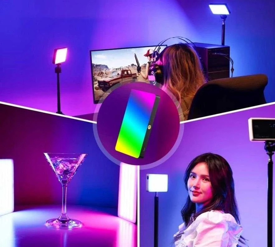 Studija Lempa Ulanzi LED lempos 150 diodų 4000mah + Magnes + Medaus plokštė / Ulanzi Pl- 01 Rgb