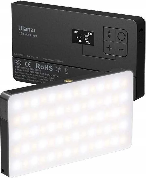 Studija Lempa Ulanzi LED lempos 150 diodų 4000mah + Magnes + Medaus plokštė / Ulanzi Pl- 01 Rgb