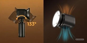 Multiblitz LED Vaizdo Šviesa - Ulanzi LC60 60 W „LightOn“ Dviejų Spalvų 2 700–6 500 K LED Blykstė, 13 Efektų