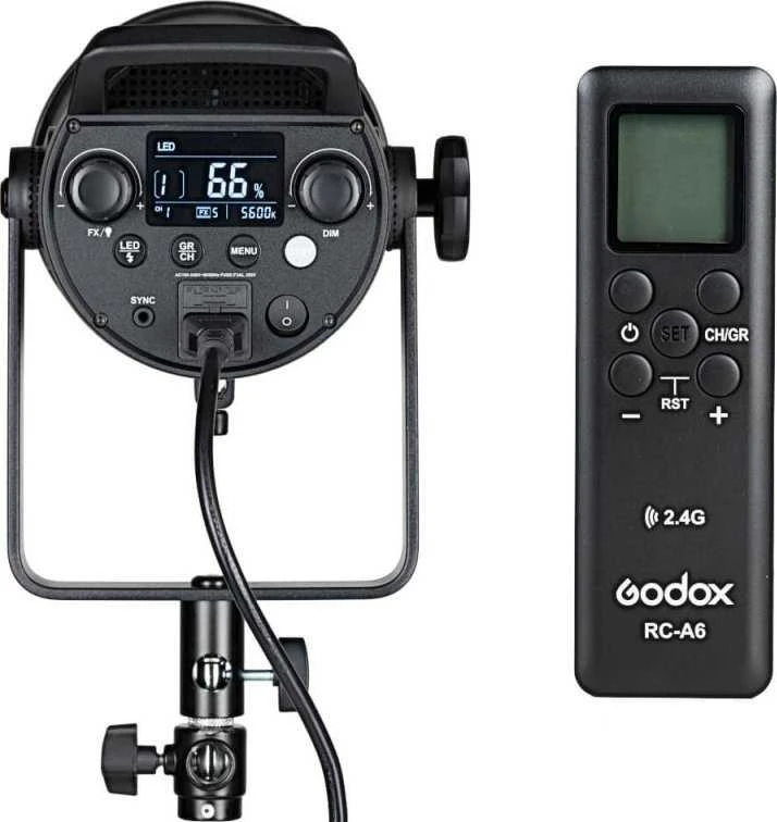 Godox FV200 didelės spartos sinchronizavimo blykstės LED lemputė