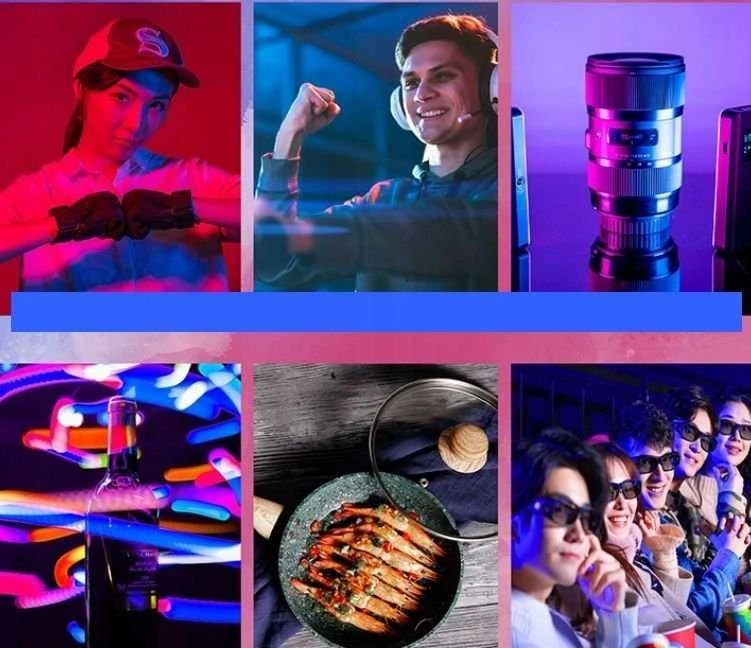 Apšvietimo Įranga - Ulanzi LT003 RGB LED Video Light 10 inch 2500K-9000K