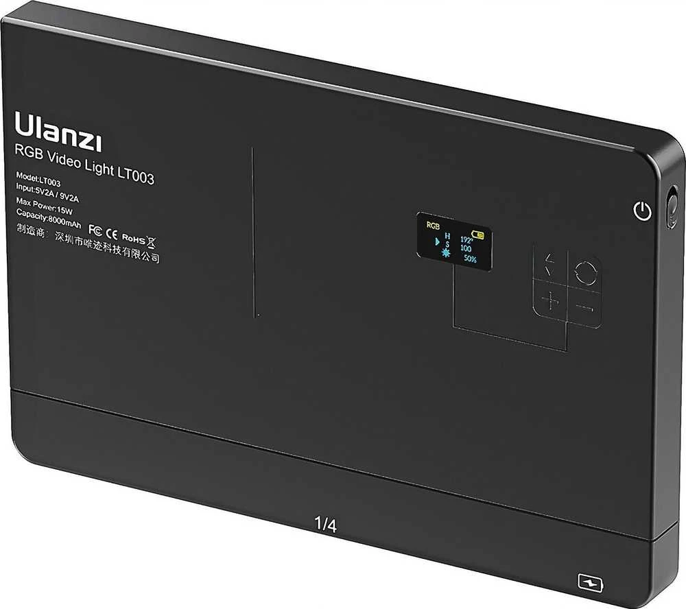 Apšvietimo Įranga - Ulanzi LT003 RGB LED Video Light 10 inch 2500K-9000K